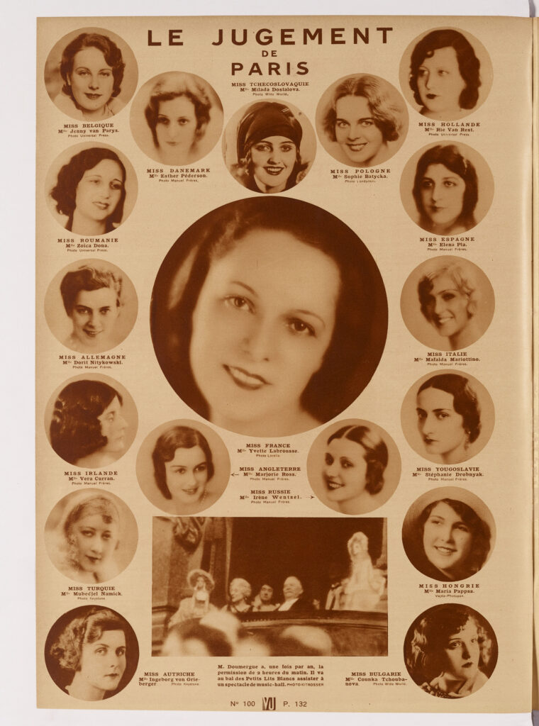 Todas las participantes de Miss Europa 1930.